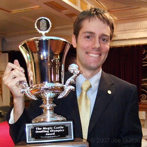 Joe Skilton's strolling magic won 1st place. 