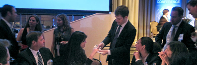 Magical entertainment at a corporate conference. 