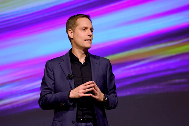 Joe Skilton giving a keynote speech