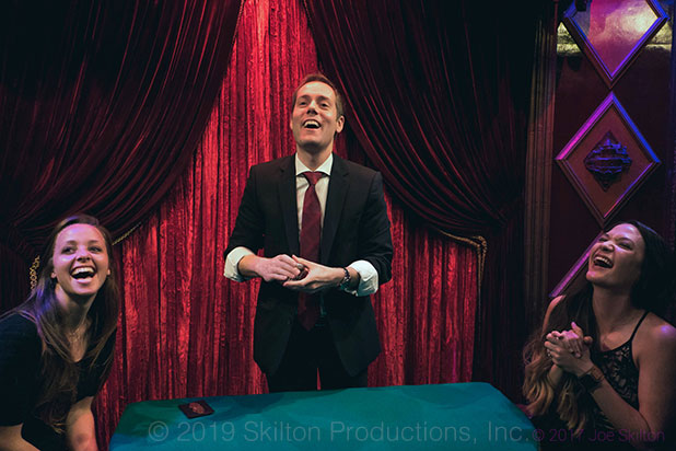 Close-up mentalism show at the Magic Castle in Hollywood, CA.