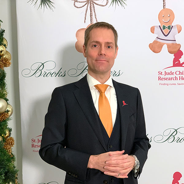 Mentalist Joe Skilton at the St. Jude's fundraiser in Beverly Hills, circa 2022.